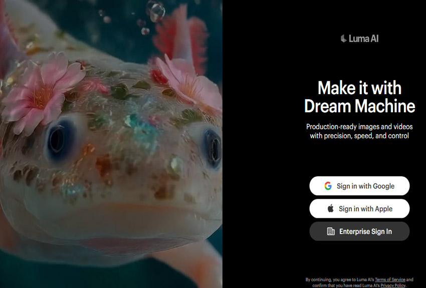 Luma Dream Machine AI Video Generator